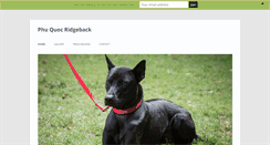 Desktop Screenshot of phuquocridgeback.com