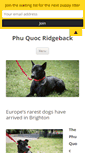 Mobile Screenshot of phuquocridgeback.com