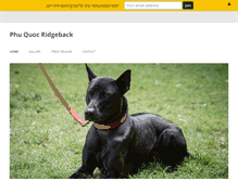 Tablet Screenshot of phuquocridgeback.com
